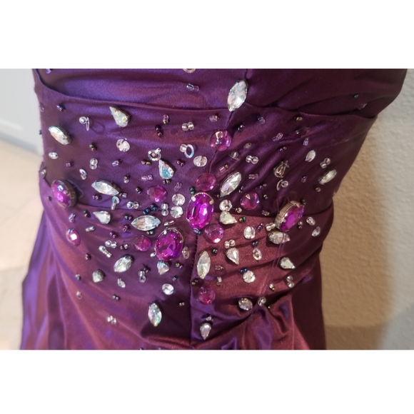 Purple Mermaid Prom Dress - Picture 4 of 4
